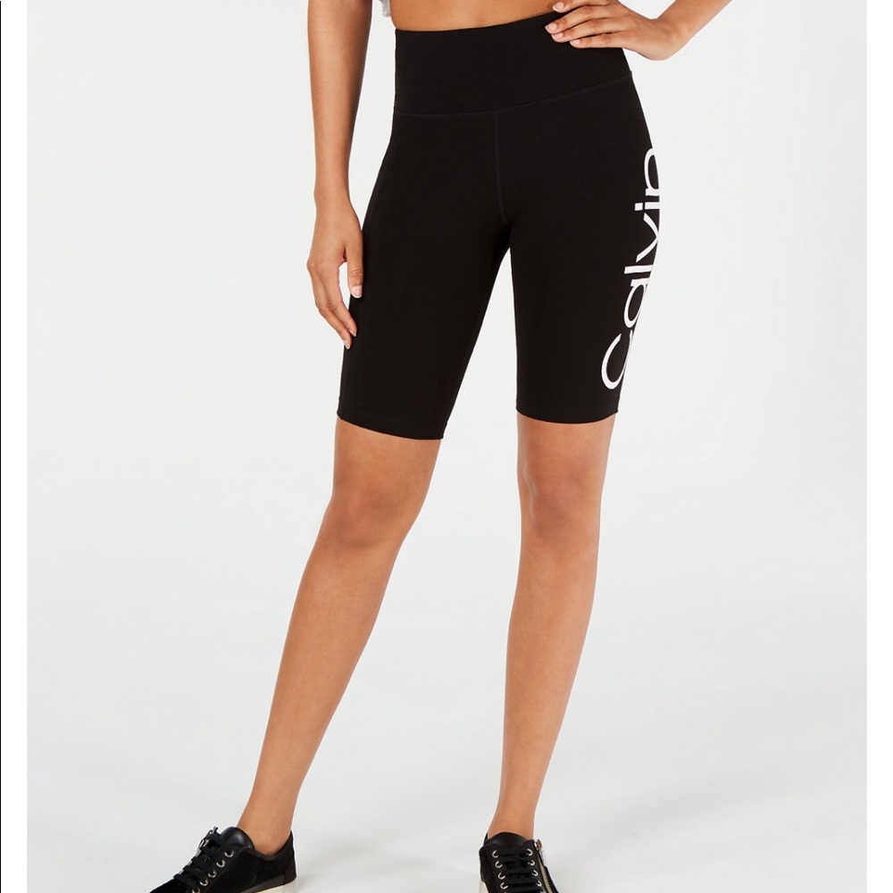 NWOT Calvin Klein Logo High-Waist Bike Shorts✨